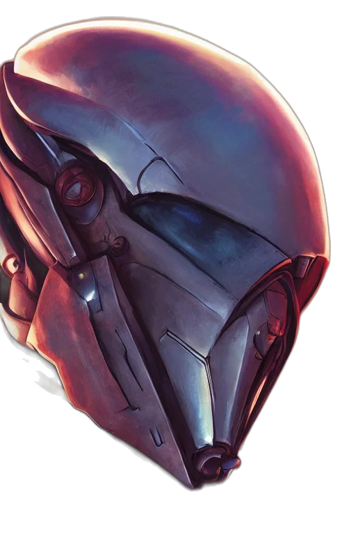 robot, mask, face, creature transparent PNG cut-out