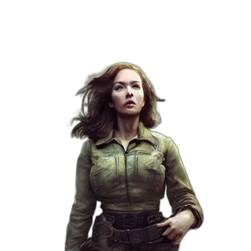 jacket, staff, face, weapon, concept art, comic book art, photorealistic, fantasy art transparent PNG cut-out