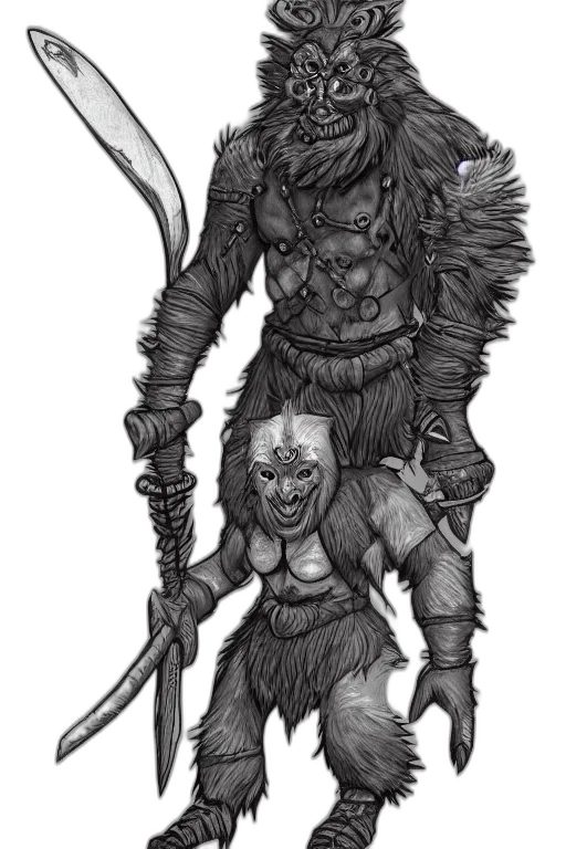 staff, fantasy art, concept art, pencil sketch transparent PNG cut-out