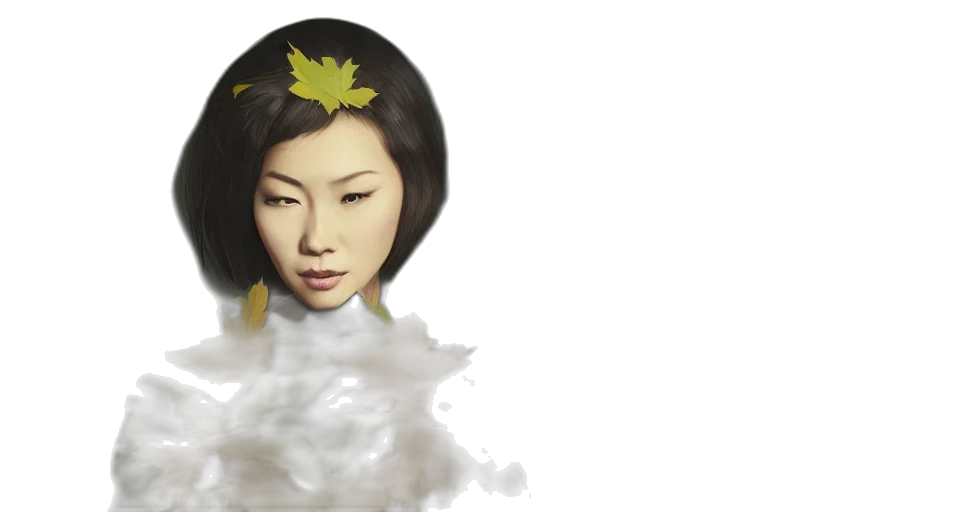 crown, face, photorealistic, fantasy art, oil painting, concept art, fog, outer space transparent PNG cut-out