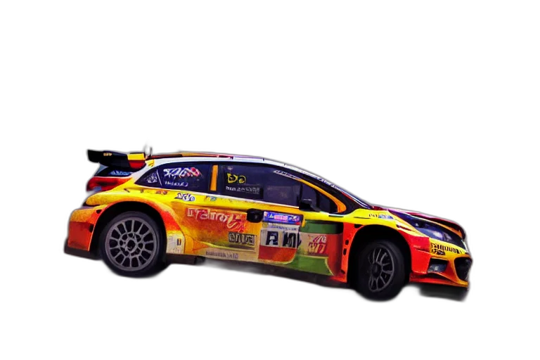 car, wrc, rally, stylized transparent PNG cut-out