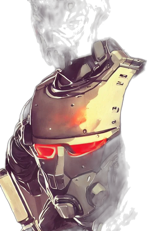 robot, mask, face, weapon transparent PNG cut-out