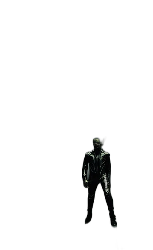 robot, jacket, mask, staff transparent PNG cut-out
