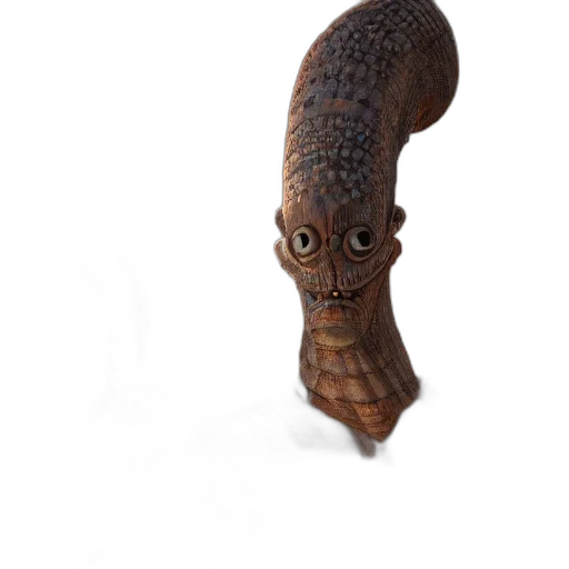 staff, creature, animal, hat transparent PNG cut-out