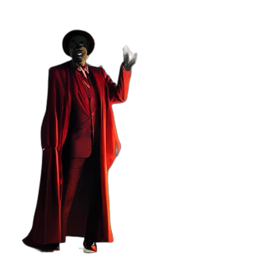 jacket, staff, concept art, 3d render transparent PNG cut-out