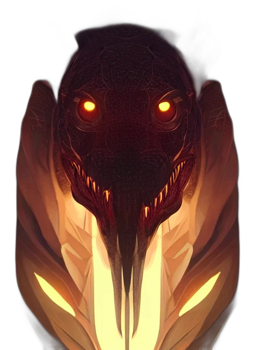 dragon, mask, creature, animal transparent PNG cut-out