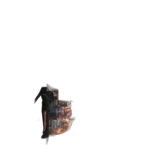 shoes, robot, weapon, dress, 3d render, pixel art, concept art, photorealistic transparent PNG cut-out