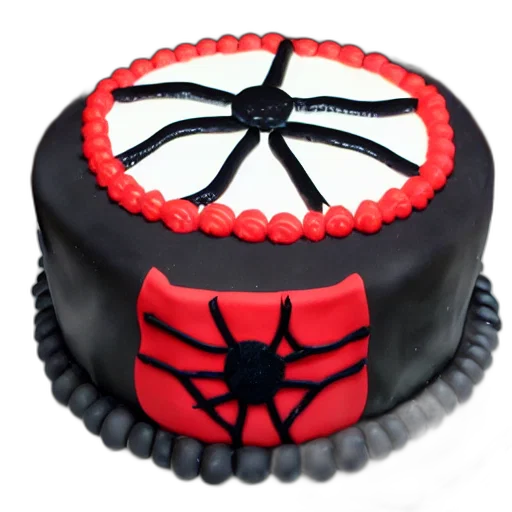 crown, 3d render, spider, birthday, cake transparent PNG cut-out