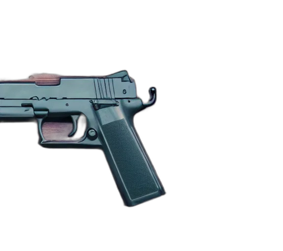 weapon, 3d render, vaporwave, concept art, photo, gun, desk transparent PNG cut-out