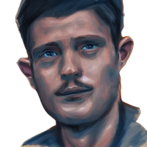 face, oil painting, photorealistic, watercolor transparent PNG cut-out