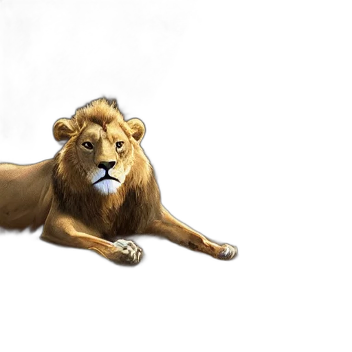 animal, crown, staff, creature, concept art, photorealistic, 3d render, fantasy art transparent PNG cut-out