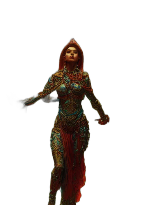 staff, dress, robot, concept art transparent PNG cut-out