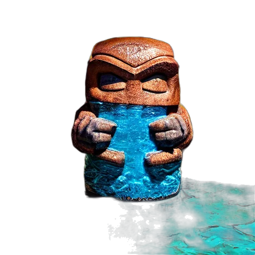 mask, creature, 3d render, concept art transparent PNG cut-out