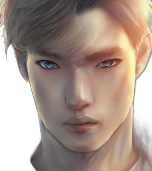face, photorealistic, fantasy art, comic book art transparent PNG cut-out