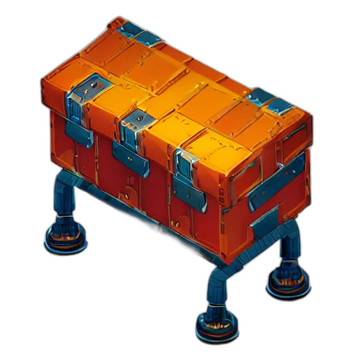 furniture, robot, jewelry, weapon, 3d render, concept art, mech, chest transparent PNG cut-out