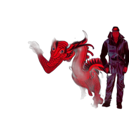 dragon, creature, concept art, 3d render transparent PNG cut-out