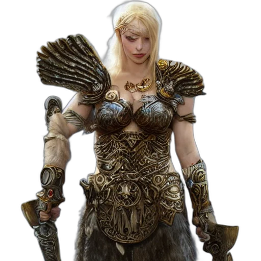 sword, weapon, staff, dress, fantasy art, concept art, comic book art, 3d render transparent PNG cut-out