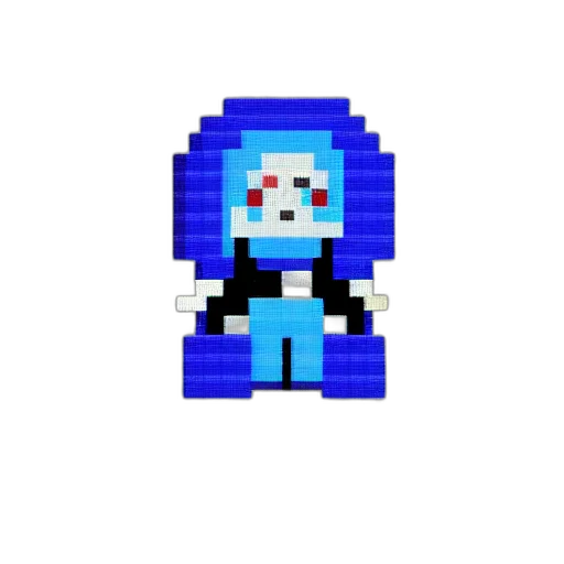 robot, staff, jacket, mask, pixel art, cyberpunk, 3d render, concept art transparent PNG cut-out