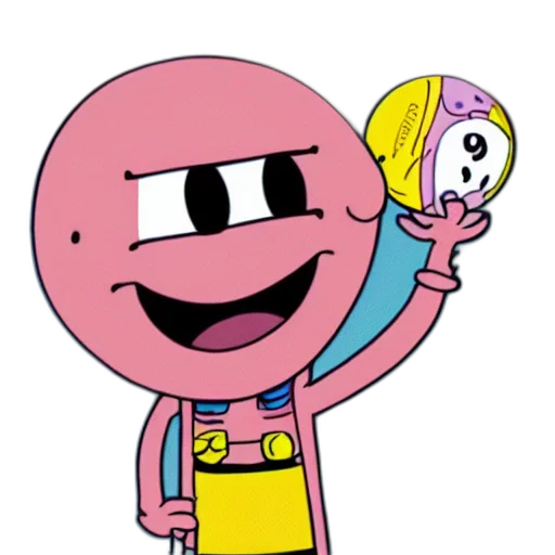 staff, weapon, mask, robot, cartoon, concept art, comic book art, gumball transparent PNG cut-out