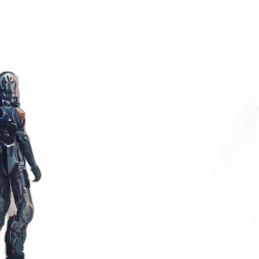robot, creature, weapon, mask transparent PNG cut-out