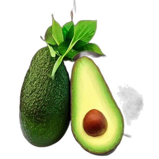 food, animal, hat, weapon, photorealistic, 3d render, green, avocado transparent PNG cut-out