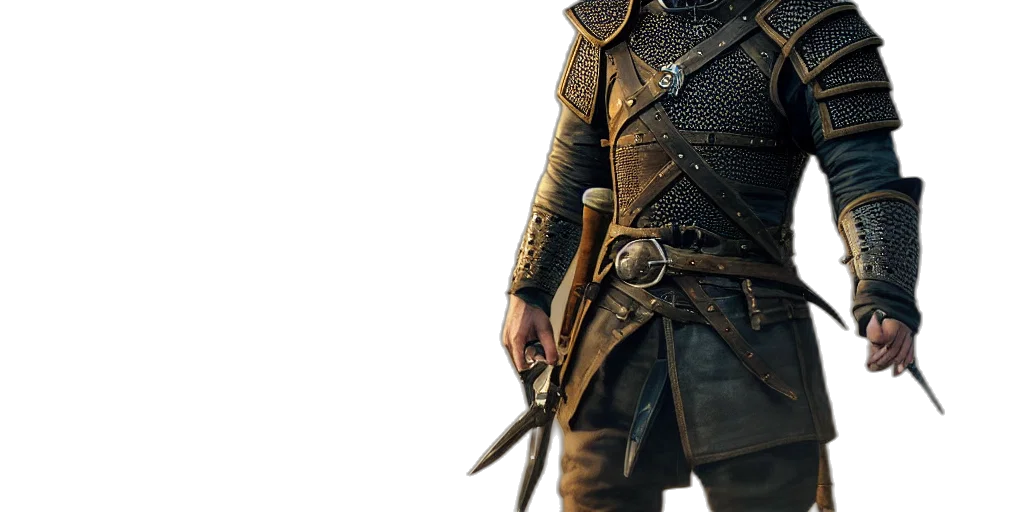 sword, weapon, staff, jacket transparent PNG cut-out