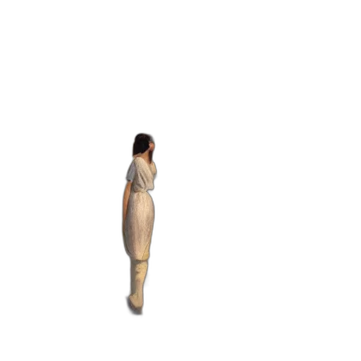 dress, staff, robot, creature transparent PNG cut-out