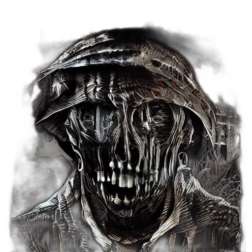 face, mask, robot, hat, concept art, comic book art, photorealistic, fantasy art transparent PNG cut-out