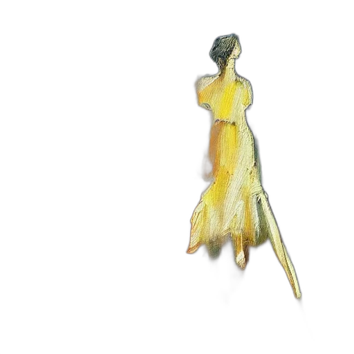 dress, jewelry, hair, staff transparent PNG cut-out