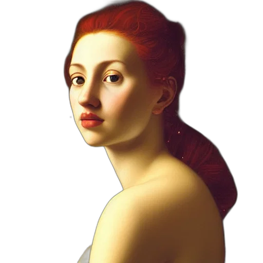 face, crown, jewelry, dress, photorealistic, oil painting, fantasy art, pixel art transparent PNG cut-out
