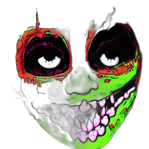mask, face, 3d render, concept art transparent PNG cut-out