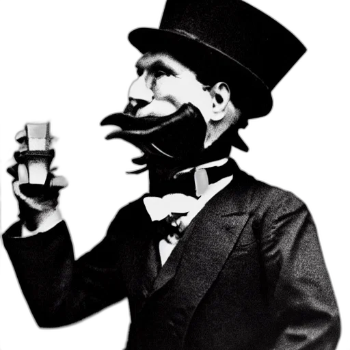 mask, face, hat, bottle, photorealistic, cartoon, concept art, old transparent PNG cut-out