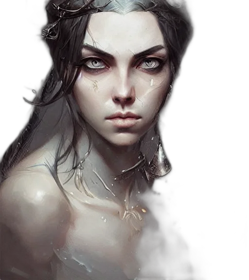 face, crown, jewelry, mask, fantasy art, photorealistic, concept art, oil painting transparent PNG cut-out