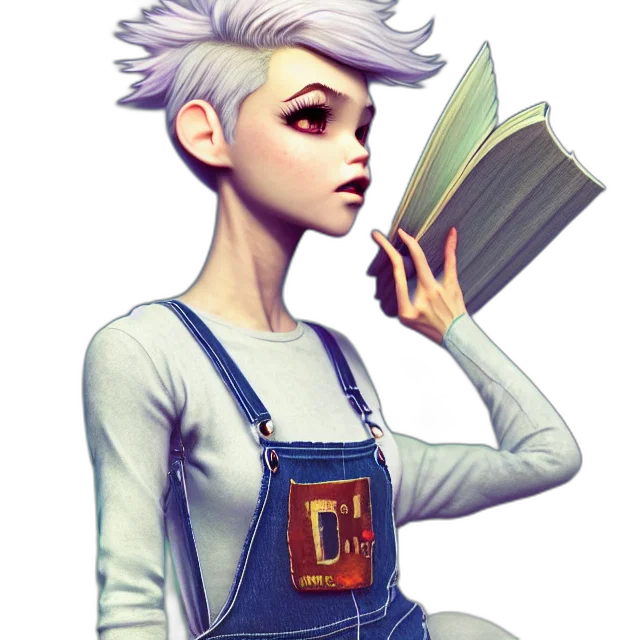 staff, face, robot, fantasy art, concept art, 3d render, cartoon, blue transparent PNG cut-out