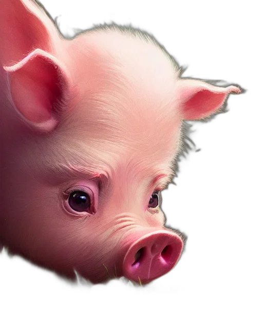 animal, face, creature, food, photorealistic, 3d render, concept art, oil painting transparent PNG cut-out
