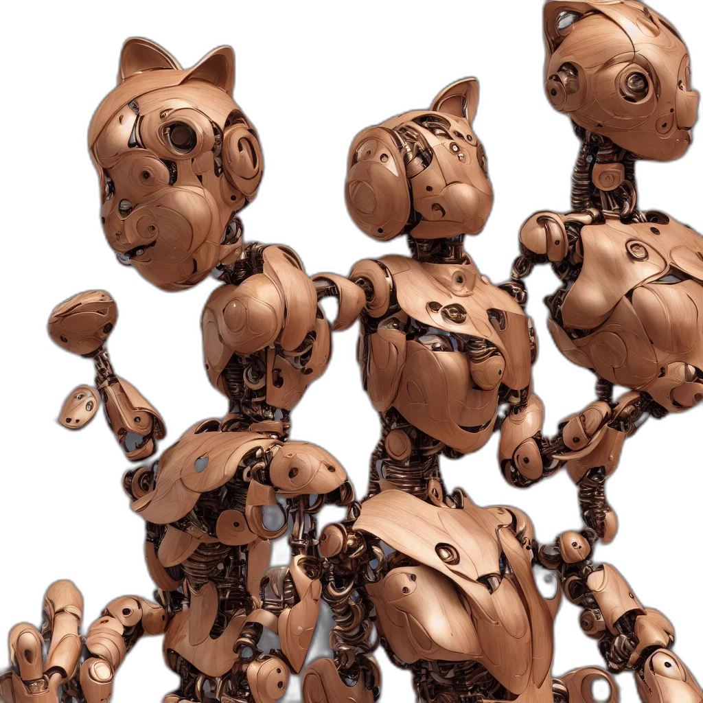 robot, 3d render, concept art, octan transparent PNG cut-out