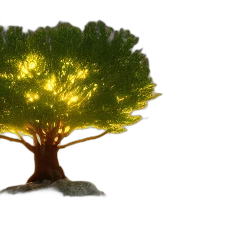 tree, crown, hair, creature, 3d render, concept art, photorealistic, pixel art transparent PNG cut-out