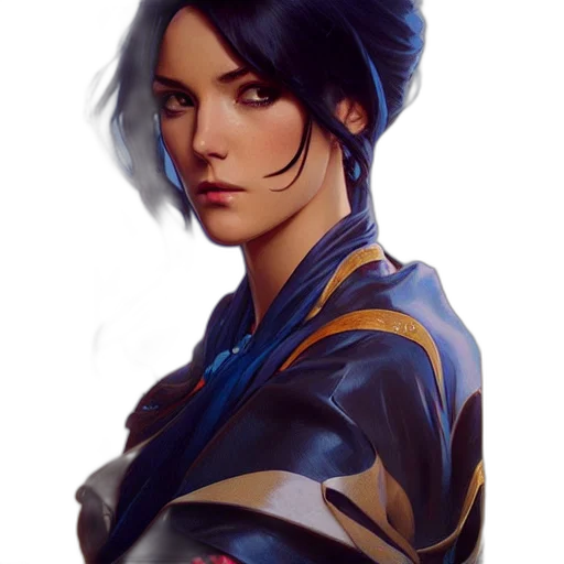 face, staff, sword, jacket transparent PNG cut-out