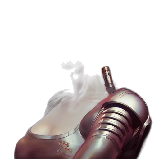 robot, bottle, mask, weapon transparent PNG cut-out