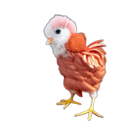 animal, food, creature, jacket, 3d render, concept art, photorealistic, watercolor transparent PNG cut-out