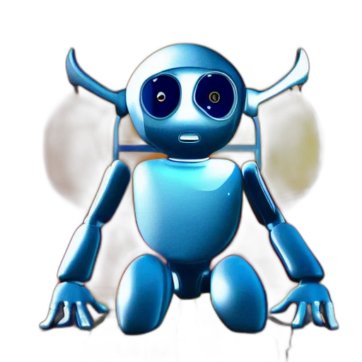 robot, creature, animal, staff transparent PNG cut-out