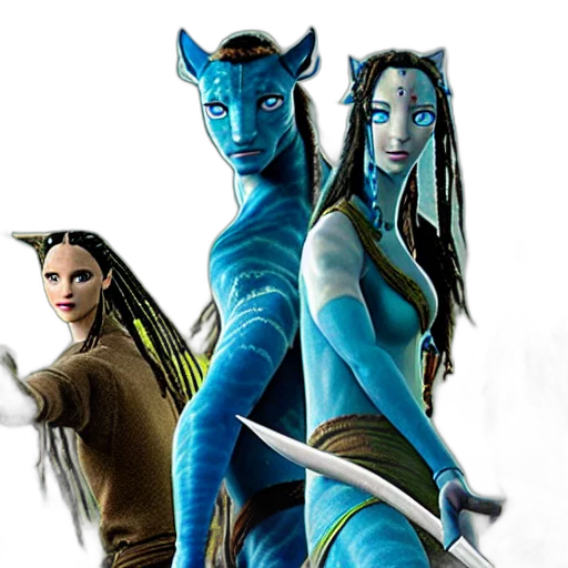staff, fantasy art, concept art, comic book art, 3d render, underwater, blue, avatar transparent PNG cut-out