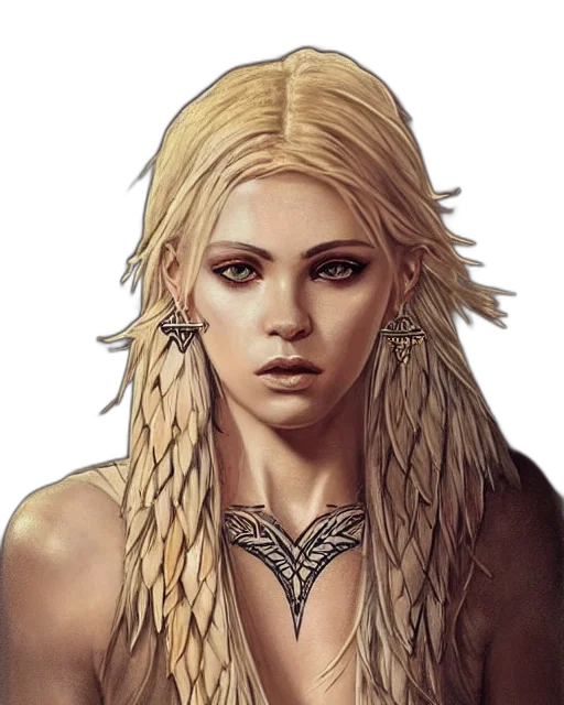 face, dragon, jewelry, hair transparent PNG cut-out