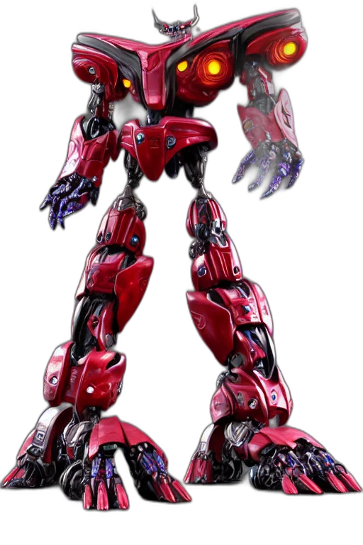 robot, weapon, 3d render, concept art transparent PNG cut-out