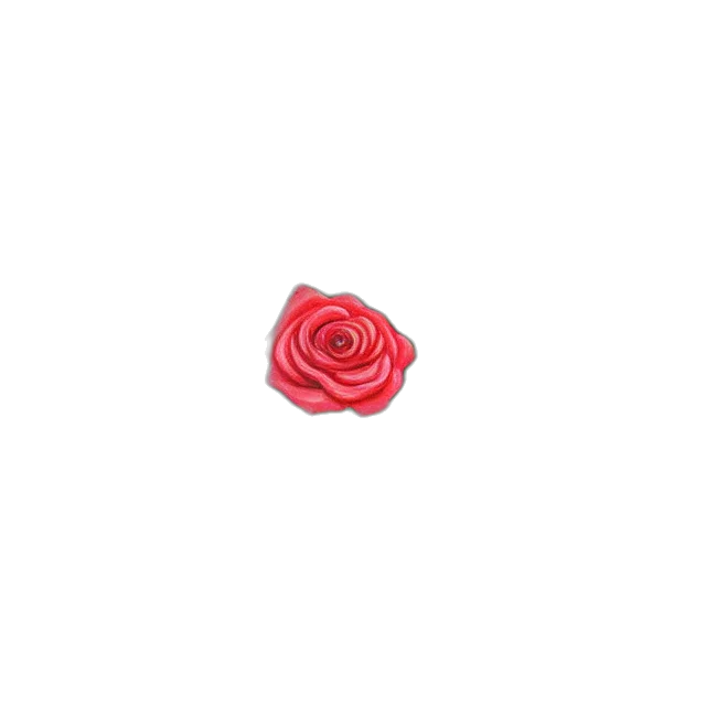 flower, jewelry, crown, staff, 3d render, pixel art, photorealistic, red transparent PNG cut-out