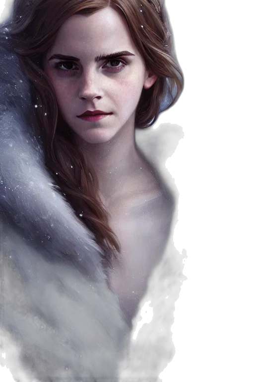 face, dress, dragon, crown, fantasy art, photorealistic, concept art, oil painting transparent PNG cut-out