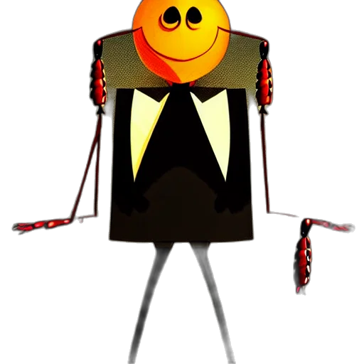 robot, jacket, staff, mask, concept art, 3d render, pixel art, cartoon transparent PNG cut-out
