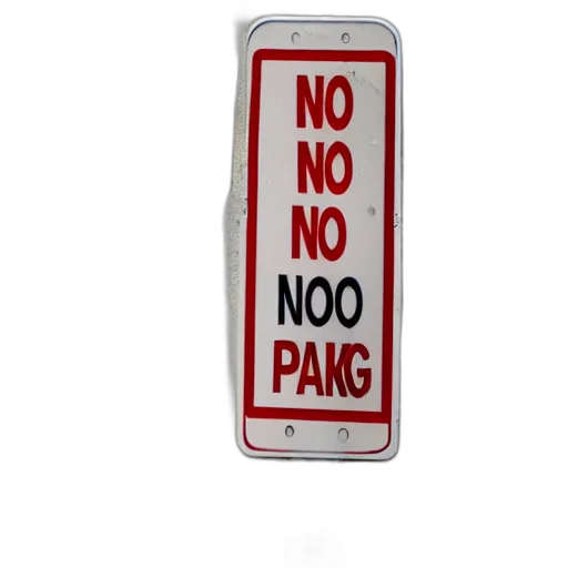 man, looking, parking, sign transparent PNG cut-out