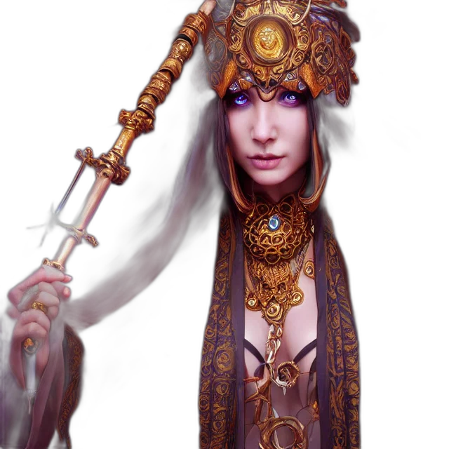 staff, jewelry, sword, crown, fantasy art, concept art, photorealistic, 3d render transparent PNG cut-out