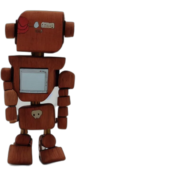 robot, 3d render, concept art, pixel art transparent PNG cut-out